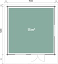 Vorschaubild Wolff Finnhaus Gartenhaus Nordkap 70-A/B/C/D/F/G/L/M isolierverglast XL